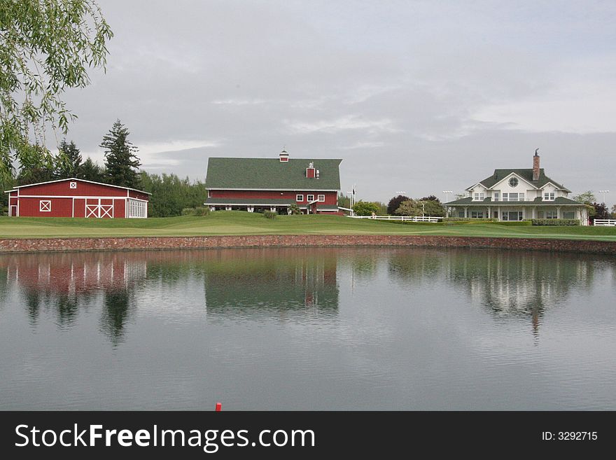 club houses at a golf course