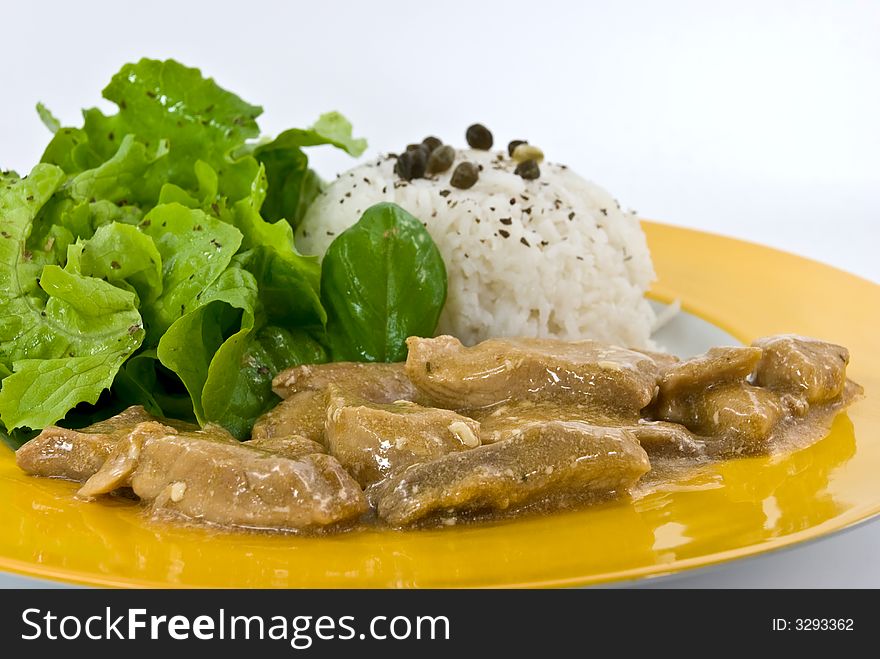 Veal Strips In Cream