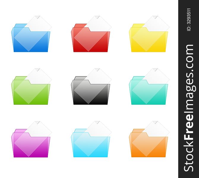 9 Classy Color Web Vista icons