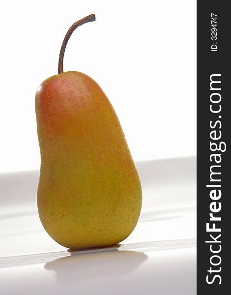 Pear on a white background