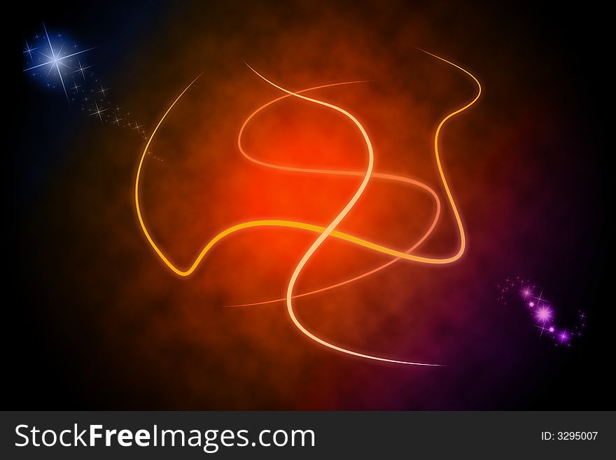 Space abstract background with stars