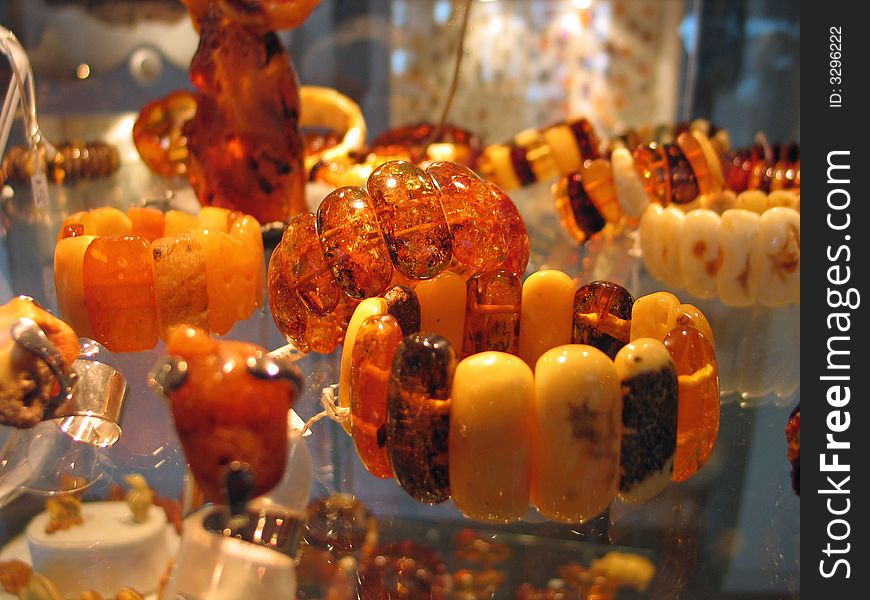 Jewelry items made from Amber in the West Coast of Denmark. Jewelry items made from Amber in the West Coast of Denmark