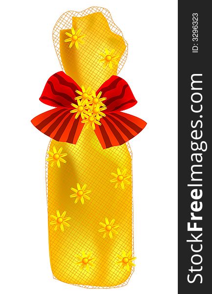 A Vector, illustration of gift, present, wrapping