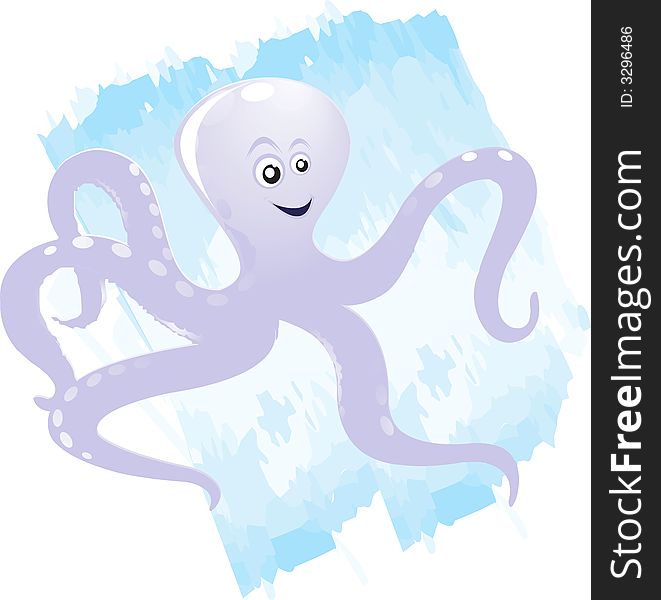 Octopus With Smile On Face