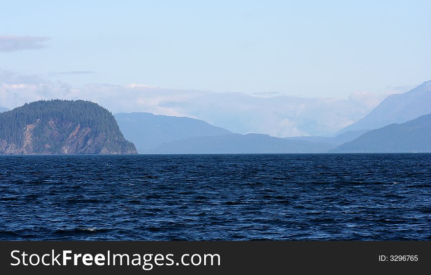 Scene from ship outside Seward, Alaska. Scene from ship outside Seward, Alaska.