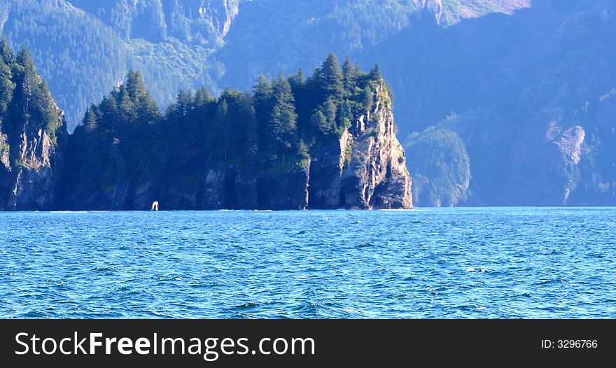 As seen from a ship outside Seward, Alaska. As seen from a ship outside Seward, Alaska.