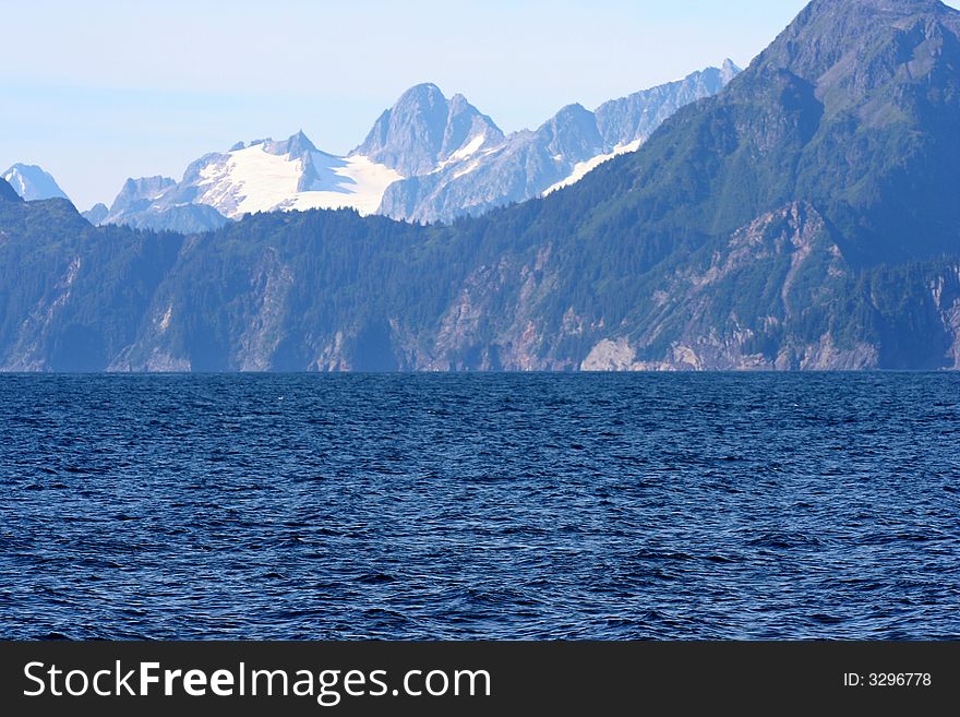 Glacier in the outside Seward, Alaska. Glacier in the outside Seward, Alaska.