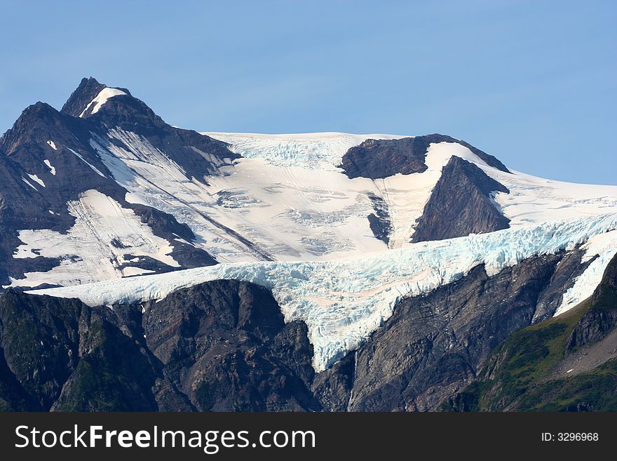 Glacier in the outside Seward, Alaska. Glacier in the outside Seward, Alaska.