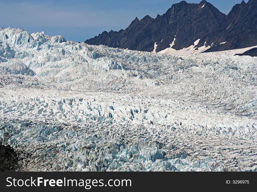 Glacier in the outside Seward, Alaska. Glacier in the outside Seward, Alaska.