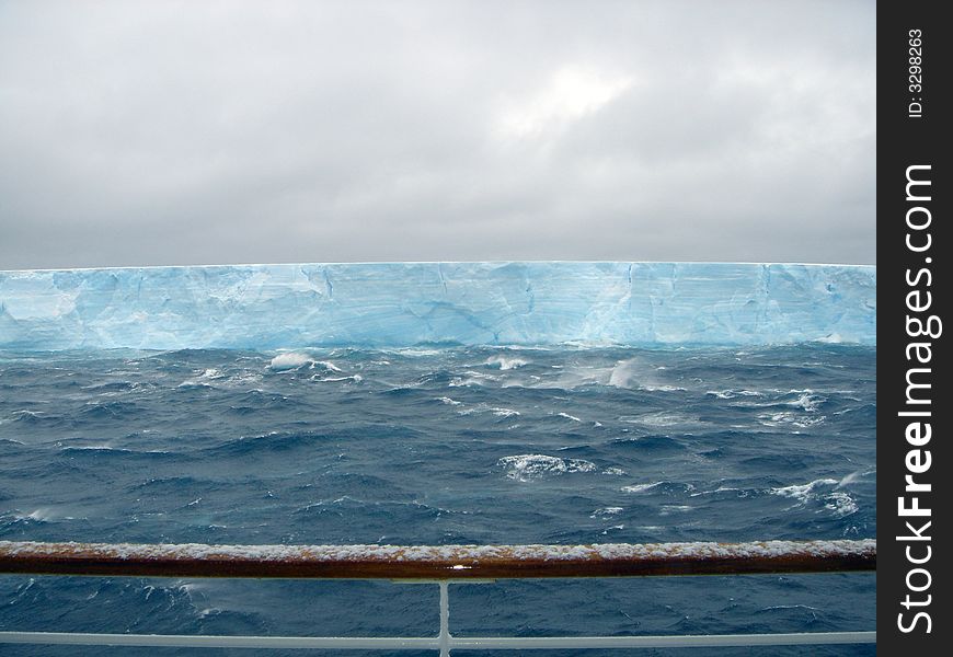 Enormous iceberg on a voyage to Antartica. Enormous iceberg on a voyage to Antartica