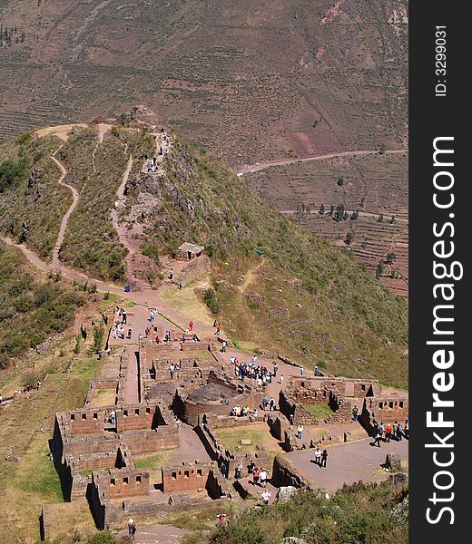 Pisac Ruins in the Sacred Valley, Peru