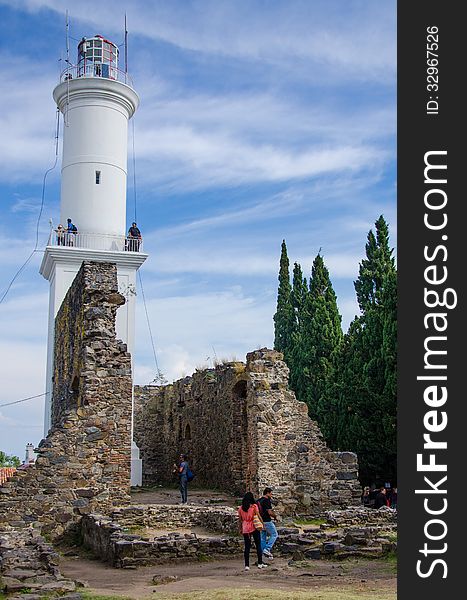 Lighthouse in Colonia del Sacramento, Uruguay.