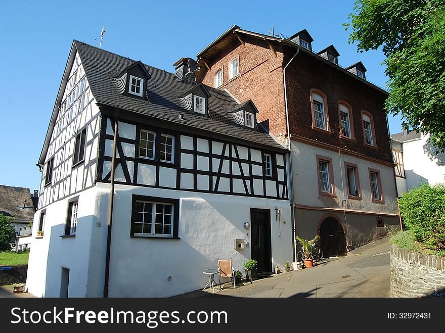 Typical wooden house, Bullay Mosel. Typical wooden house, Bullay Mosel