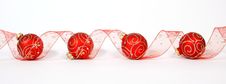 Red Christmas Baubles Royalty Free Stock Image Red Christmas Baubles Royalty Free Stock Image