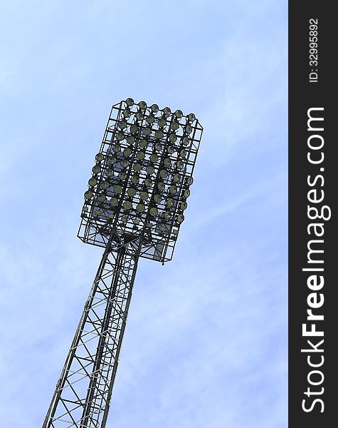 Stadium lights tower