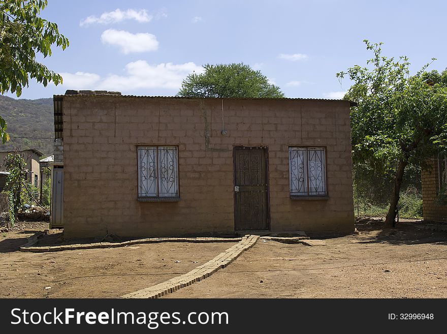 House in a township in Louis Trichard, South Africa