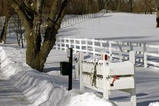 Snowy Day Royalty Free Stock Photography Snowy Day Royalty Free Stock Photography