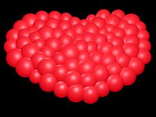3D-Red Heart Stock Images 3D-Red Heart Stock Images