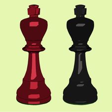 King Chess Piece Royalty Free Stock Images