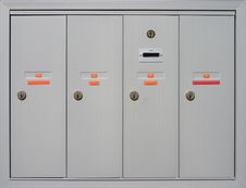 Apartment Mailboxes Royalty Free Stock Images