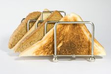Brown And White Toast Stock Photography Brown And White Toast Stock Photography