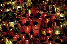 Many Candles Closeup Royalty Free Stock Photos Many Candles Closeup Royalty Free Stock Photos