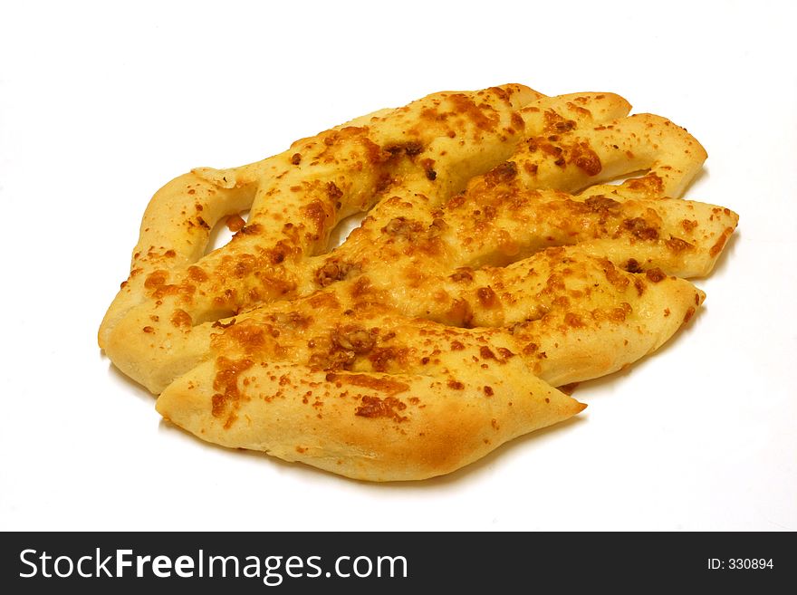 Decorated cheese bread