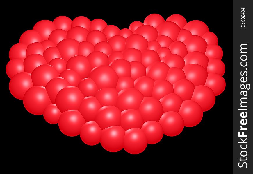 3D-Red Heart