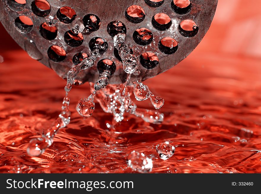 Water in red