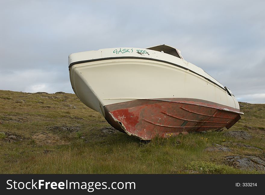 Boat in Stykkisolmur, Snaefellsnes peninsula, Iceland
