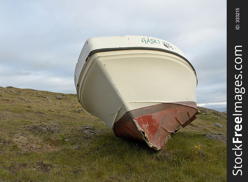 Boat in Stykkisolmur, Snaefellsnes peninsula, Iceland