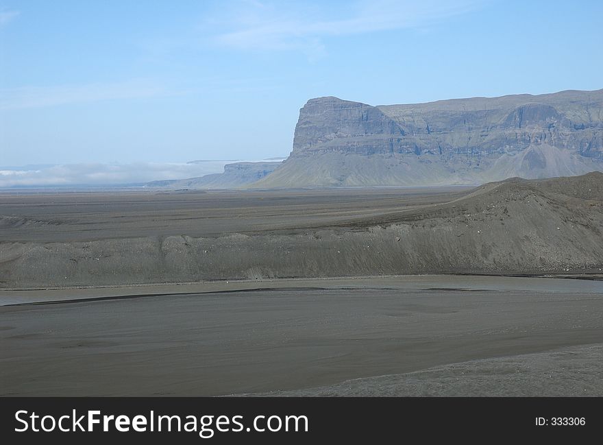 Landscape close to Vatnajokul glacier, south Iceland. Landscape close to Vatnajokul glacier, south Iceland