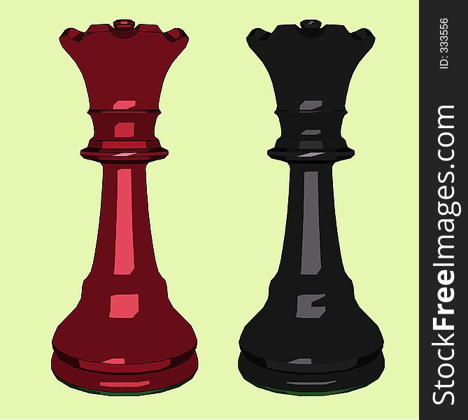 An illustration of a chess piece. An illustration of a chess piece