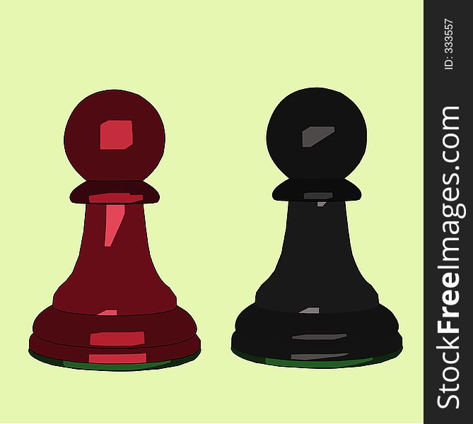 An illustration of a chess piece. An illustration of a chess piece