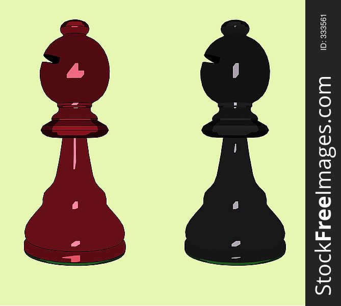 An illustration of a chess piece. An illustration of a chess piece
