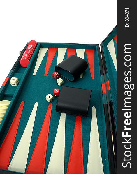 Backgammon Over White