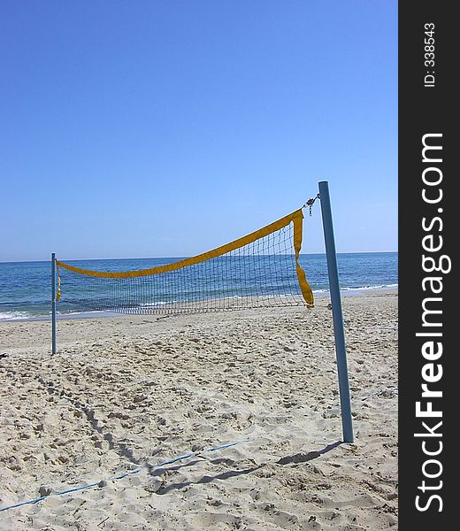 Beach volleyball court. Beach volleyball court