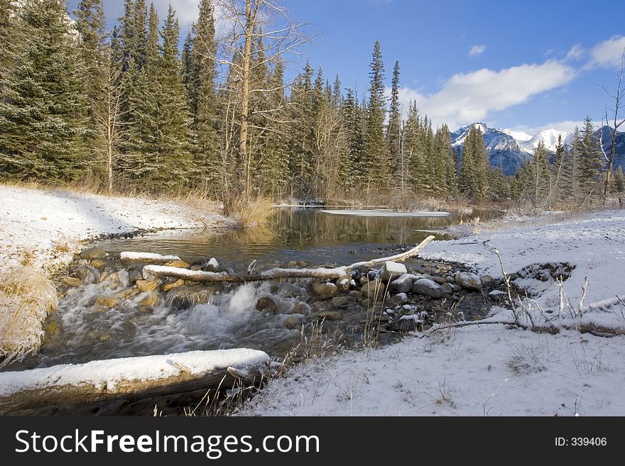 Mountain Creek In Winter