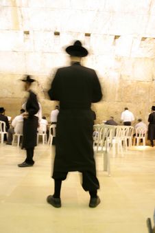 Hasidic Jews By Wailing Wall Royalty Free Stock Photo Hasidic Jews By Wailing Wall Royalty Free Stock Photo