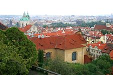The Aerial View Of Prague Stock Photography The Aerial View Of Prague Stock Photography