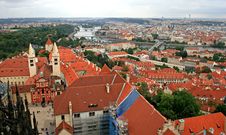The Aerial View Of Prague Stock Photo