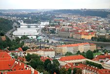 The Aerial View Of Prague Royalty Free Stock Photo