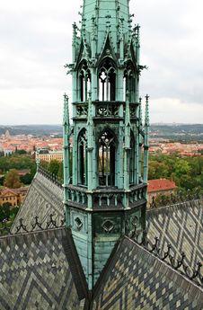 The Aerial View Of Prague Stock Image The Aerial View Of Prague Stock Image
