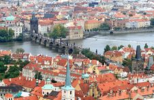 The Aerial View Of Prague Royalty Free Stock Photography The Aerial View Of Prague Royalty Free Stock Photography