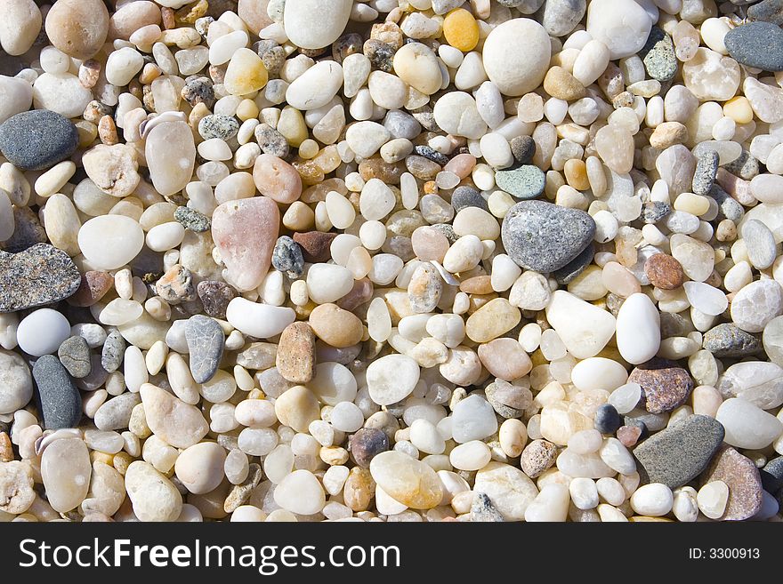 Rocks on a beach, summer time