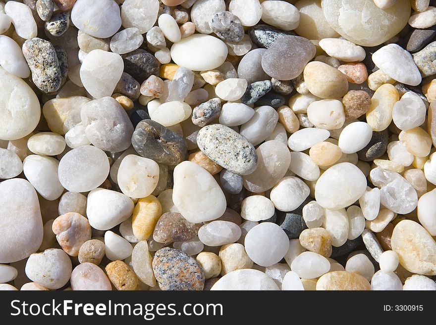 Rocks on a beach, summer time