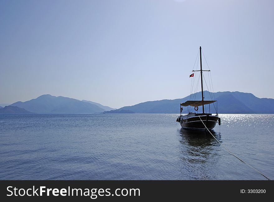 Landscape of the costline of Marmaris, Turkey. Landscape of the costline of Marmaris, Turkey