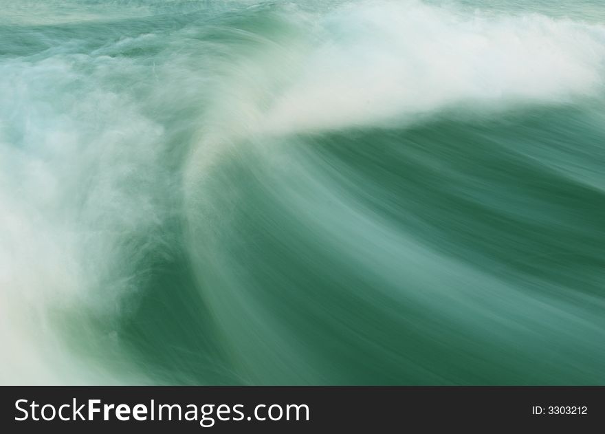 Water waves with motion blur. Water waves with motion blur