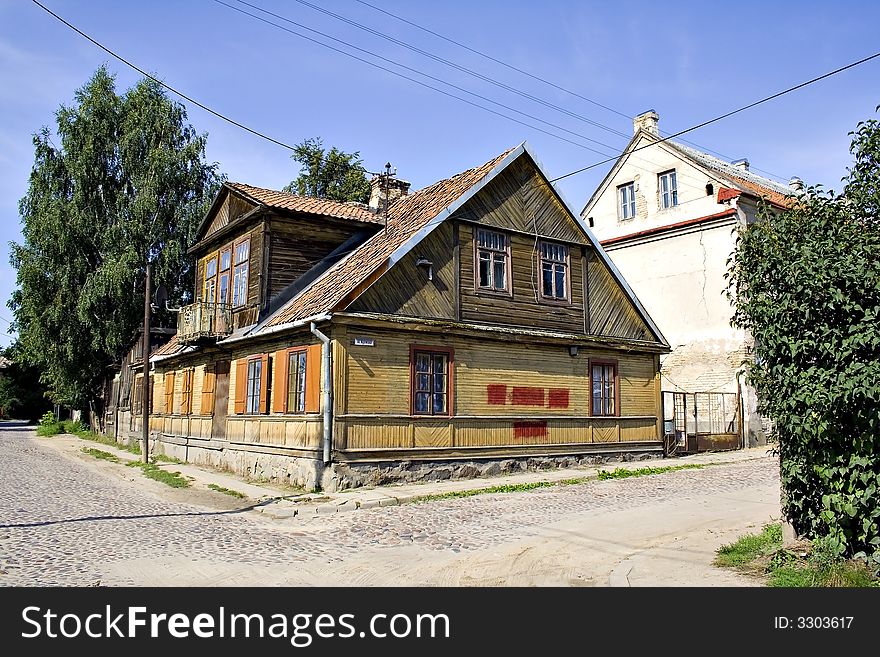 Old typical Polish houses (Bialystok, Poland). Old typical Polish houses (Bialystok, Poland)