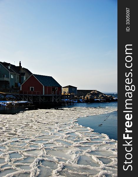 Fishermans cove on Atlantic coast